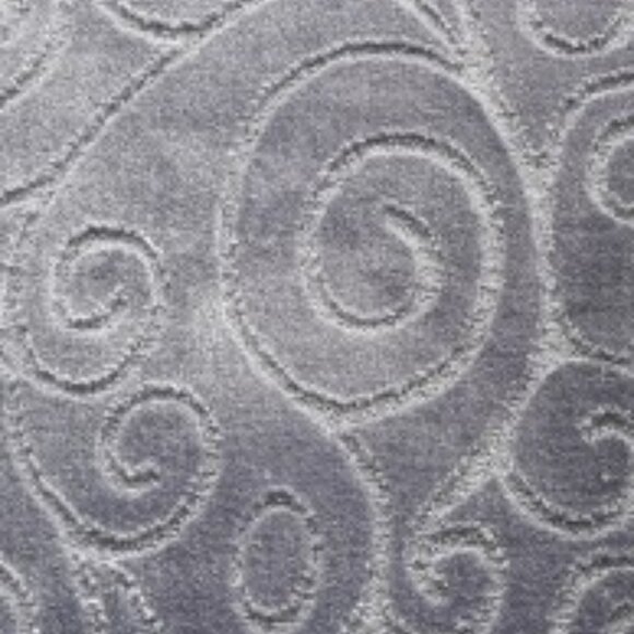 Scroll 18X30'' Accent Rug Non-Slip Gray - Picture 3 of 5